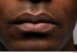 HD Face Skin Najeem Bonner face lips mouth skin pores…